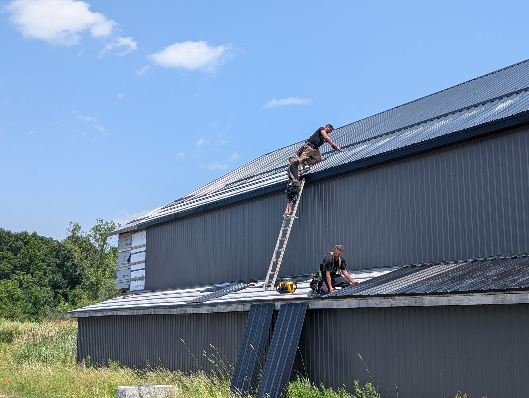 Large Commercial Flat Roof TPO Project Brantford